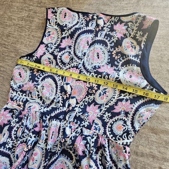 Talbots Paisley Print Sleeveless Maxi Dress Size 6 - Picture 4 of 8